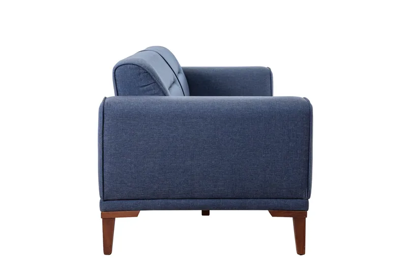 Wyong 3-sits Rektangulär Längsbäddad Bäddsoffa 94x223 cm i Tyg - Blå - Möbler - Soffa - Bäddsoffa