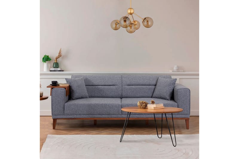 Wyong Bäddsoffa 3-sits 223x94 cm - Mörkgrå - Möbler - Soffa - Bäddsoffa