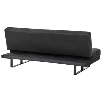 York 2-sits Längsbäddad Fällbar Bäddsoffa 105x190 cm i Chenille - Antracit - Möbler - Soffa - Bäddsoffa - Bäddsoffa 2 sits