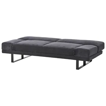 York 2-sits Längsbäddad Fällbar Bäddsoffa 105x190 cm i Chenille - Antracit - Möbler - Soffa - Bäddsoffa - Bäddsoffa 2 sits