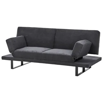 York 2-sits Längsbäddad Fällbar Bäddsoffa 105x190 cm i Chenille - Antracit - Möbler - Soffa - Bäddsoffa - Bäddsoffa 2 sits