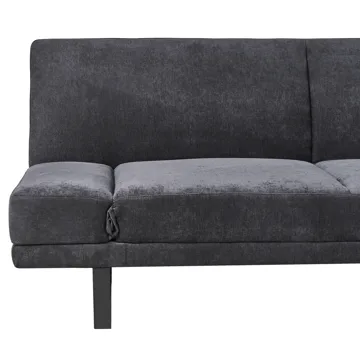York 2-sits Längsbäddad Fällbar Bäddsoffa 105x190 cm i Chenille - Antracit - Möbler - Soffa - Bäddsoffa - Bäddsoffa 2 sits