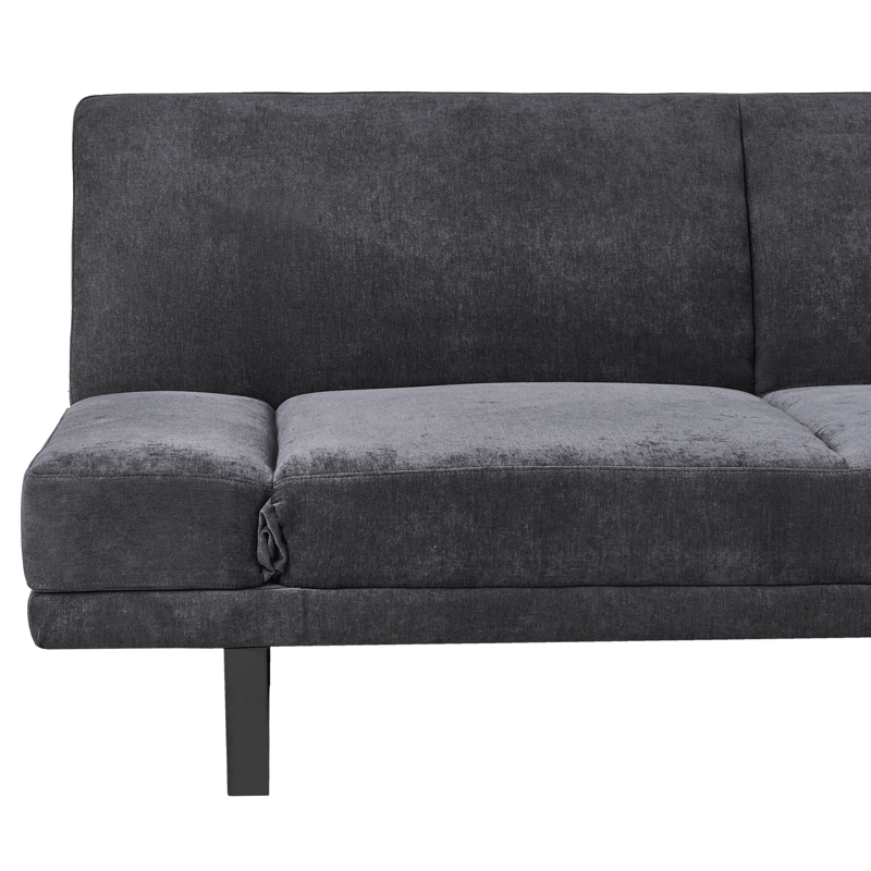 York 2-sits Längsbäddad Fällbar Bäddsoffa 105x190 cm i Chenille - Antracit - Möbler - Soffa - Bäddsoffa - Bäddsoffa 2 sits