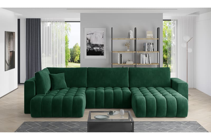 Yorktown U-bäddsoffa Divan Höger - Blå - Möbler - Soffa - Bäddsoffa