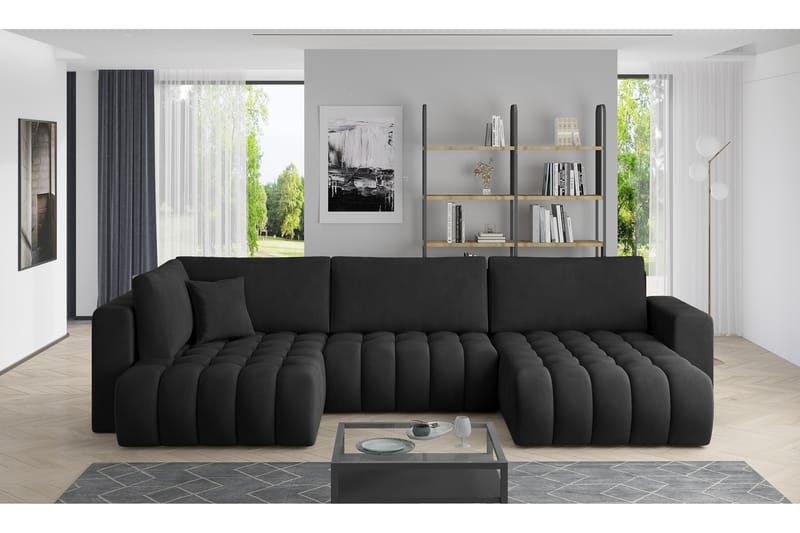 Yorktown U-bäddsoffa Divan Höger - Grön - Möbler - Soffa - Bäddsoffa