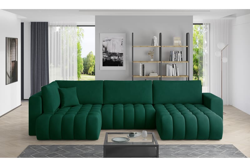 Yorktown U-bäddsoffa Divan Höger - Gul - Möbler - Soffa - Bäddsoffa