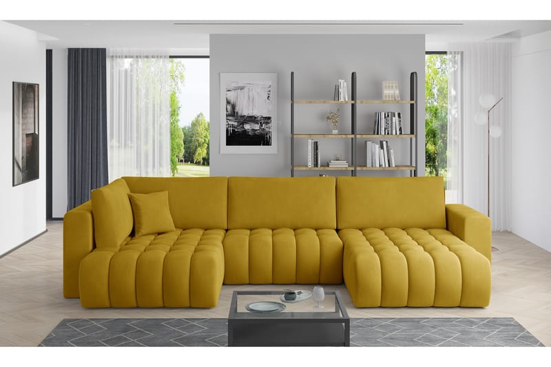 Yorktown U-bäddsoffa Divan Höger - Ljusgrå - Möbler - Soffa - Bäddsoffa