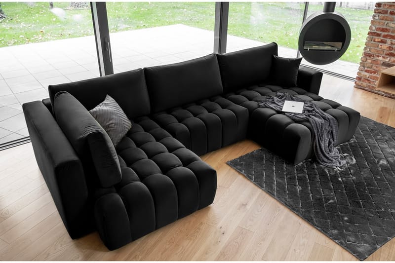 Yorktown U-bäddsoffa Divan Höger - Mörkblå - Möbler - Soffa - Bäddsoffa