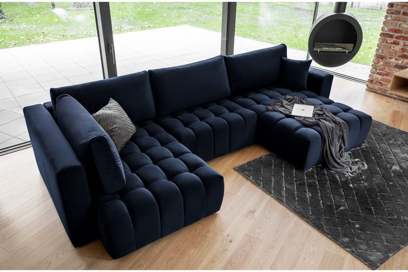 Yorktown U-bäddsoffa Divan Höger - Mörkgrå - Möbler - Soffa - Bäddsoffa
