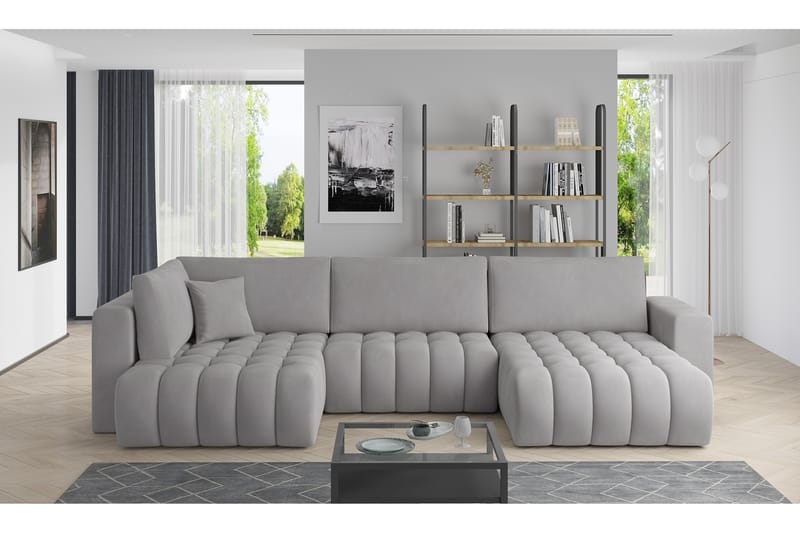 Yorktown U-bäddsoffa Divan Höger - Svart - Möbler - Soffa - Bäddsoffa