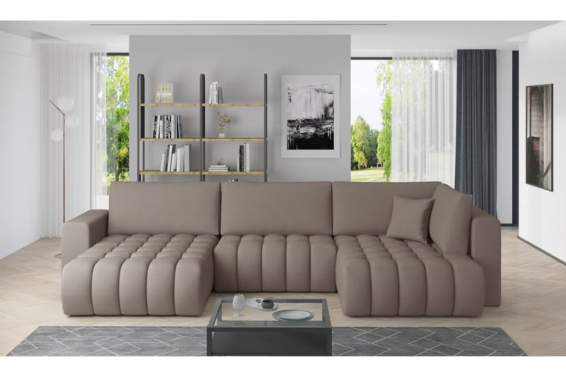Yorktown U-bäddsoffa Divan Vänster - Beige - Möbler - Soffa - Bäddsoffa