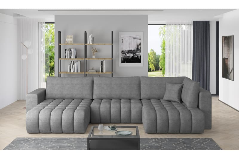 Yorktown U-bäddsoffa Divan Vänster - Grå - Möbler - Soffa - Bäddsoffa