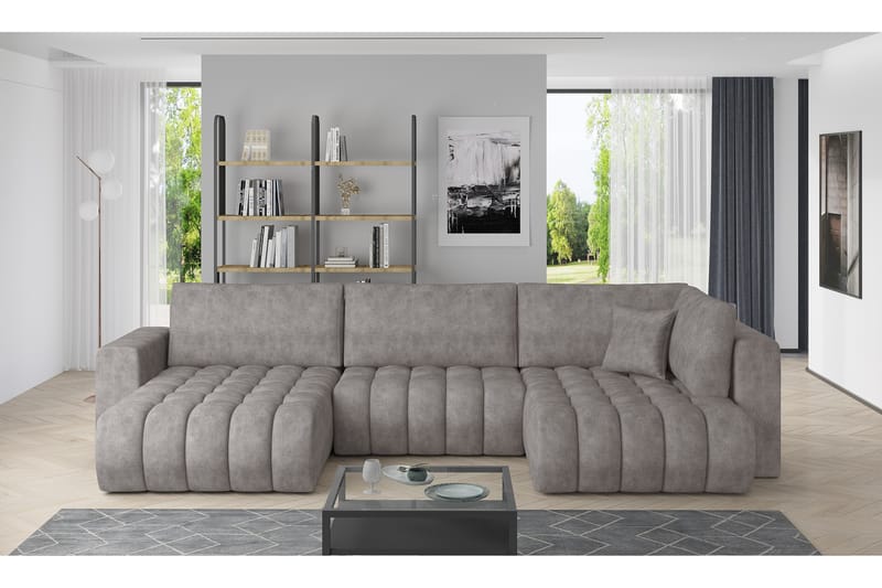 Yorktown U-bäddsoffa Divan Vänster - Grå - Möbler - Soffa - Bäddsoffa