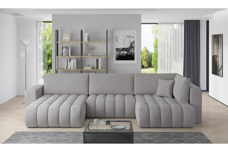 Yorktown U-bäddsoffa Divan Vänster - Grå - Möbler - Soffa - Bäddsoffa