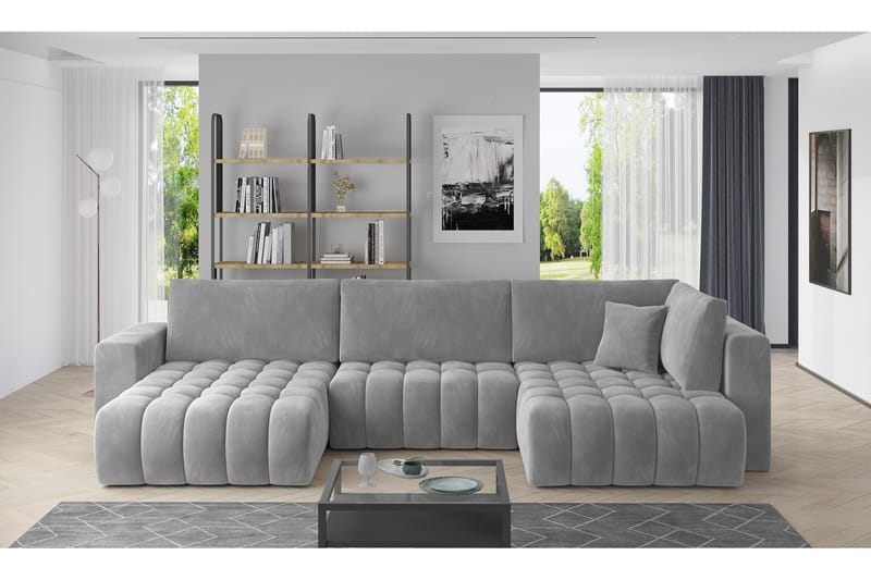 Yorktown U-bäddsoffa Divan Vänster - Ljusgrå - Möbler - Soffa - Bäddsoffa