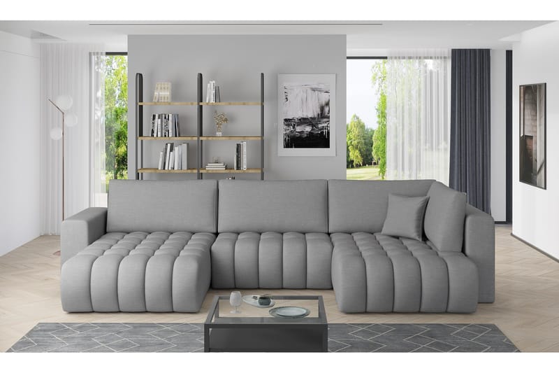 Yorktown U-bäddsoffa Divan Vänster - Ljusgrå - Möbler - Soffa - Bäddsoffa