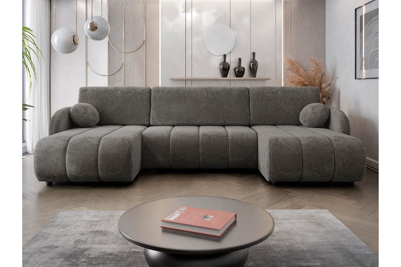 Zarania Bäddsoffa Dubbeldivan 3-sits - Grå - Möbler - Soffa - Bäddsoffa