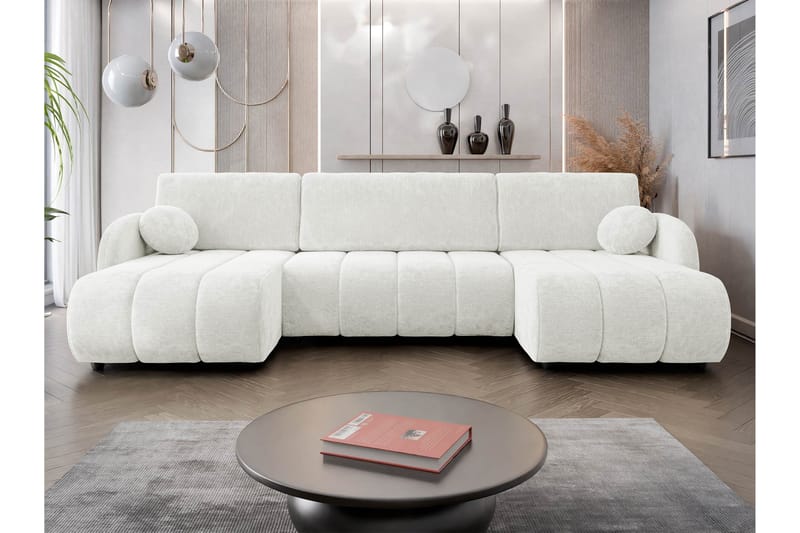 Zarania Bäddsoffa Dubbeldivan 3-sits - Vit - Möbler - Soffa - Bäddsoffa