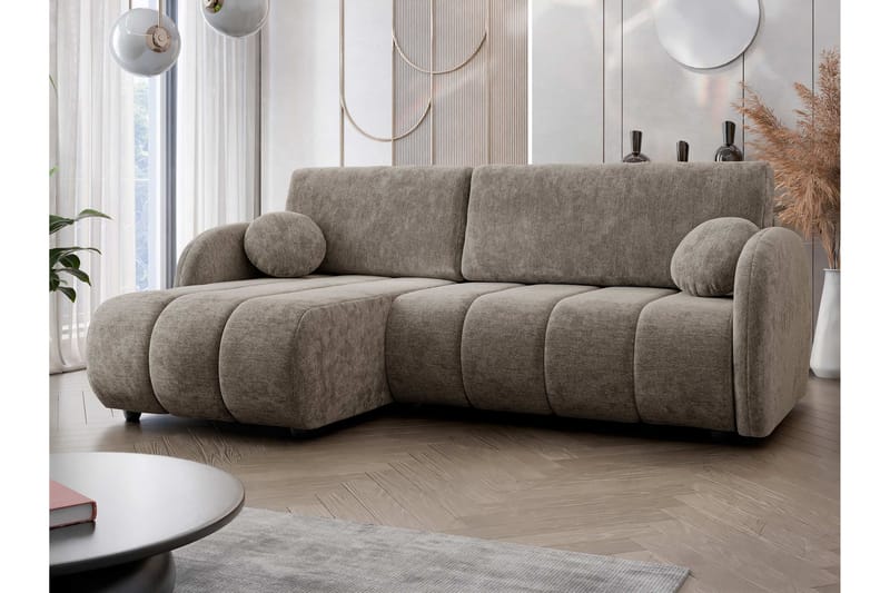 Zarania Bäddsoffa m. Divan 3-sits - Brun - Möbler - Soffa - Bäddsoffa