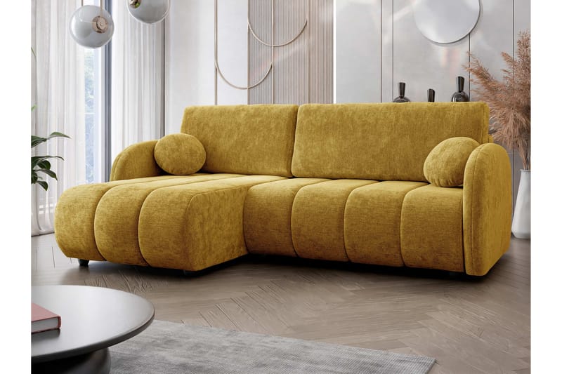 Zarania Bäddsoffa m. Divan 3-sits - Gul - Möbler - Soffa - Bäddsoffa