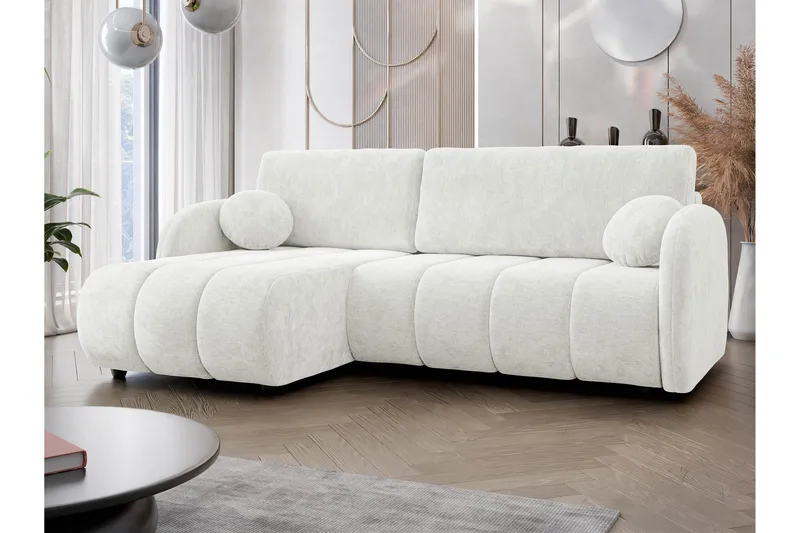 Zarania Bäddsoffa m. Divan 3-sits - Vit - Möbler - Soffa - Bäddsoffa