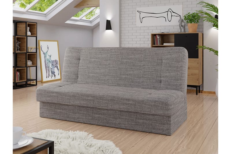 Zelka 3-sits Bäddsoffa - Grå - Bäddsoffa - Bäddsoffa divan