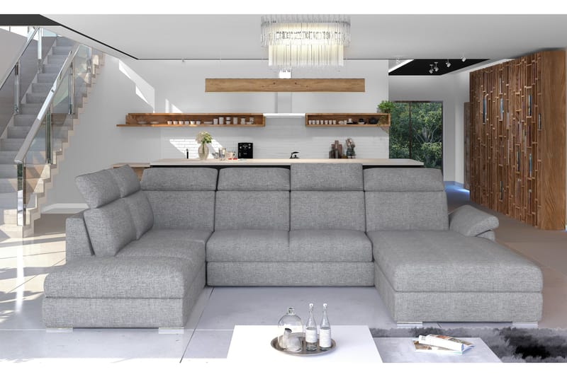 Zoana Bäddsoffa med Dubbeldivan, Grå