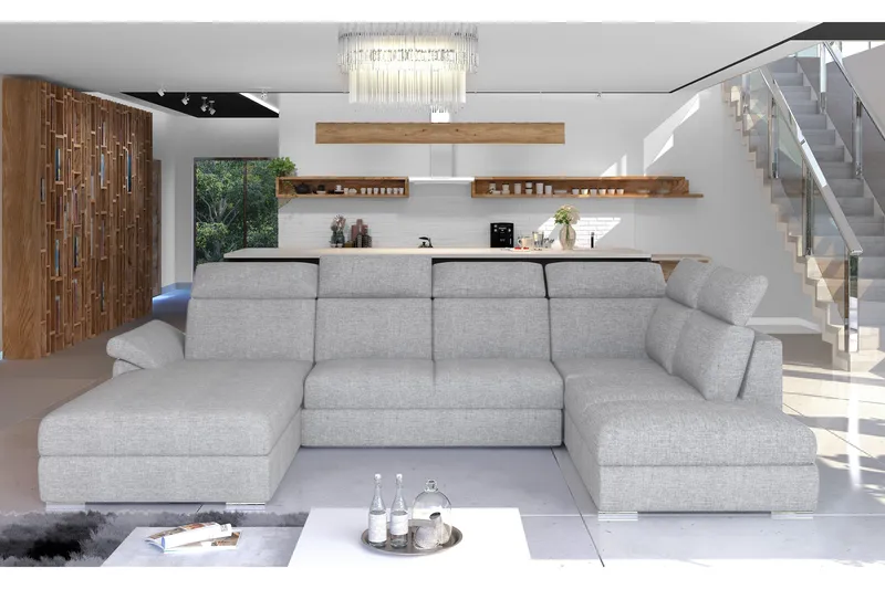 Zoana Bäddsoffa med Dubbeldivan, Grå