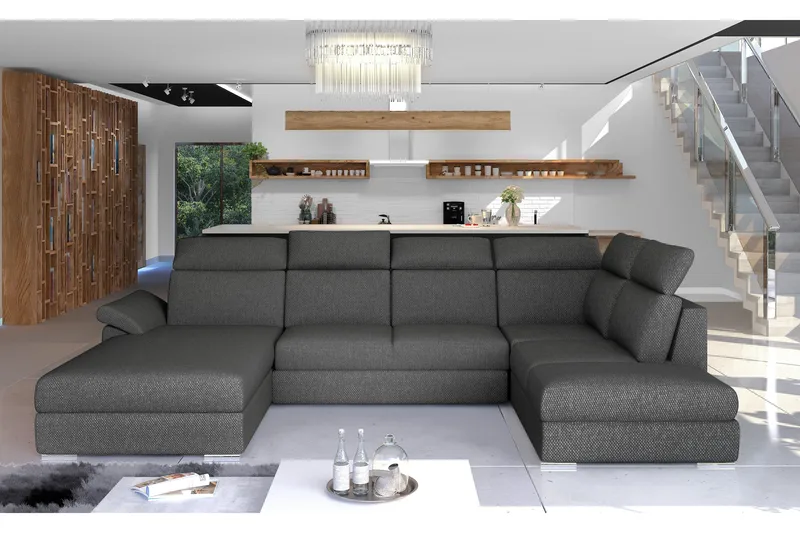 Zoana Bäddsoffa med Dubbeldivan, Grå