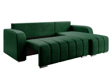 Zulueta 3-sits Bäddsoffa med divan - Lambi 04 (brun) - Möbler - Soffa - Bäddsoffa