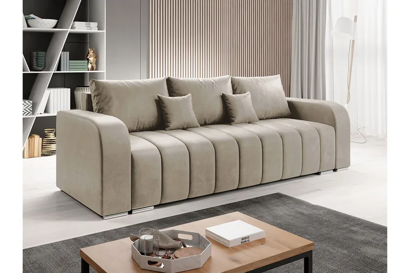 Zulueta 4-sits Bäddsoffa Vänster - Beige - Möbler - Soffa - Bäddsoffa