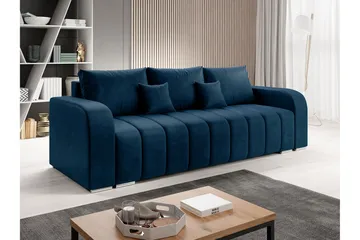 Zulueta 4-sits Bäddsoffa Vänster - Blå - Möbler - Soffa - Bäddsoffa