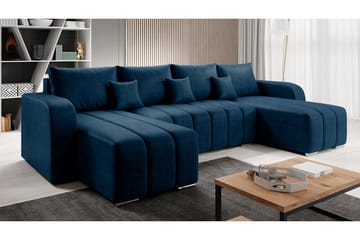 Zulueta 8-sits Bäddsoffa Höger - Blå - Möbler - Soffa - Bäddsoffa