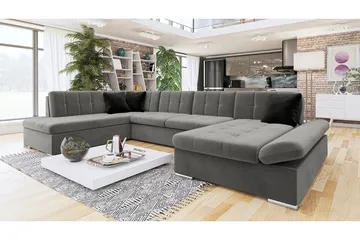 Zumar 4-sits Bäddsoffa Höger - Grå - Möbler - Soffa - Bäddsoffa