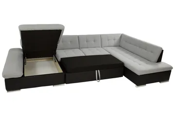 Zumar 4-sits Bäddsoffa Höger - Grå - Möbler - Soffa - Bäddsoffa