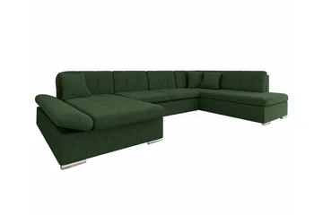 Zumar 4-sits Hörnbäddsoffa Dark green - Möbler - Soffa - Bäddsoffa