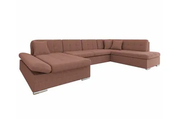 Zumar 4-sits Hörnbäddsoffa Light brown - Möbler - Soffa - Bäddsoffa
