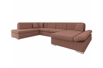 Zumar 4-sits Hörnbäddsoffa Light brown - Möbler - Soffa - Bäddsoffa
