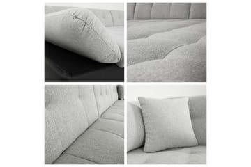 Zumar 5-sits Höger U-formad Bäddsoffa med Schäslong med Förvaring i Bouclé - Vit - Möbler - Soffa - Bäddsoffa