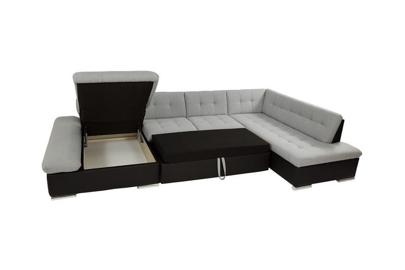 Zumar 5-sits Hörnbäddsoffa NO_BRAND White - Möbler - Soffa - Bäddsoffa