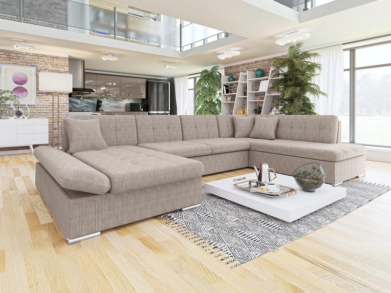 Zumar 5-sits U-Bäddsoffa med förvaring - Möbler - Soffa - Bäddsoffa