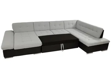 Zumar 6-sits Bäddsoffa Universal - Grå/Vit - Möbler - Soffa - Bäddsoffa