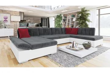 Zumar 6-sits Bäddsoffa Universal - Grå/Vit - Möbler - Soffa - Bäddsoffa