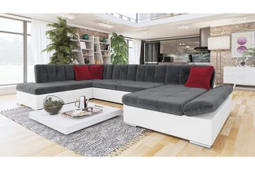 Zumar 8-sits Bäddsoffa Universal - Vit/Grå - Möbler - Soffa - Bäddsoffa