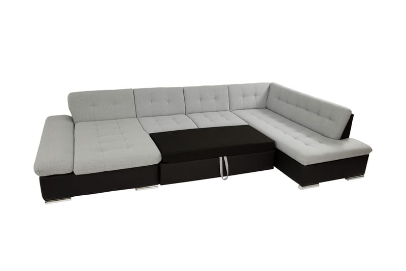 Zumar Bäddsoffa med Divan och Schäslong 4-sits i Chenille - Orange - Möbler - Soffa - Bäddsoffa