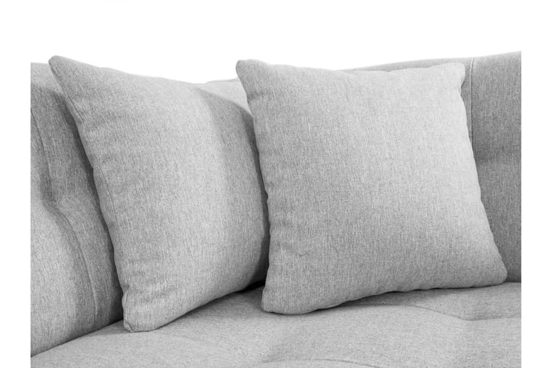 Zumar Bäddsoffa med Divan och Schäslong 4-sits i Konstläder - Vit/Grå - Möbler - Soffa - Bäddsoffa