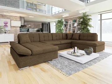 Zumar Bäddsoffa med Divan och Schäslong 5-sits - Brun - Möbler - Soffa - Bäddsoffa