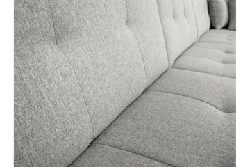 Zumar Höger U-formad Bäddsoffa 128x302 cm med Förvaring i Tyg - Grå - Möbler - Soffa - Bäddsoffa