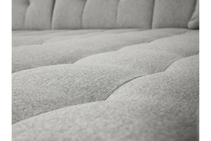 Zumar Höger U-formad Bäddsoffa 128x302 cm med Förvaring i Tyg - Grå - Möbler - Soffa - Bäddsoffa