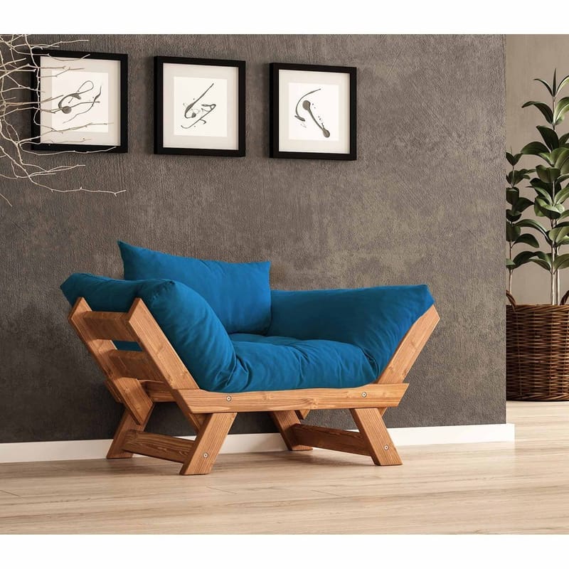 Zylar 2-sits Bäddsoffa, Blå